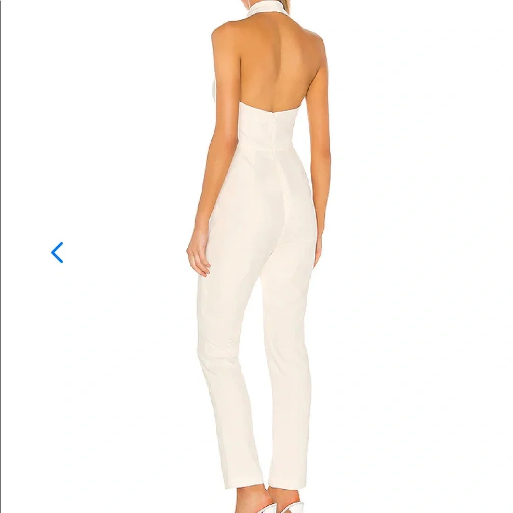 Elegant Cream Halter Jumpsuit - Picture 4 of 4